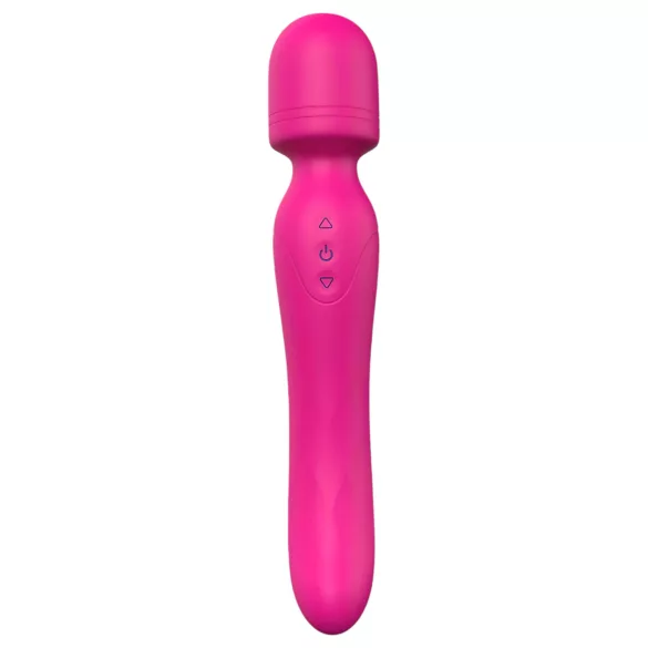 Vibes of Love - vibromasseur wand chauffant rechargeable - silicone rose