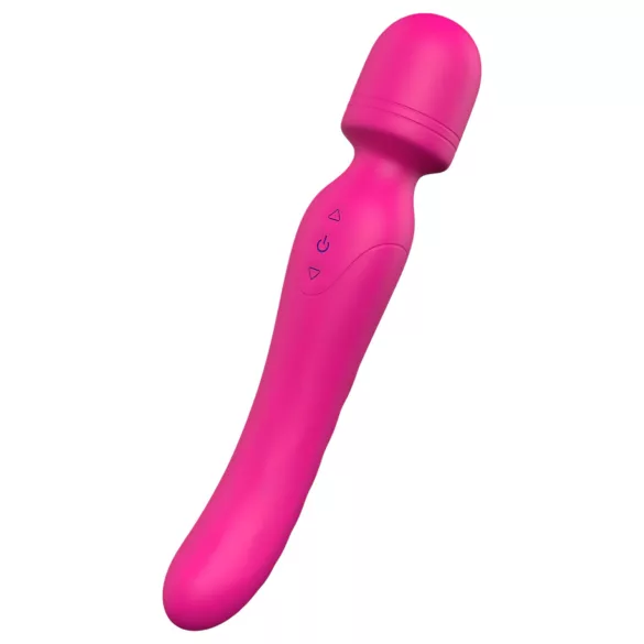 Vibes of Love - vibromasseur wand chauffant rechargeable - silicone rose
