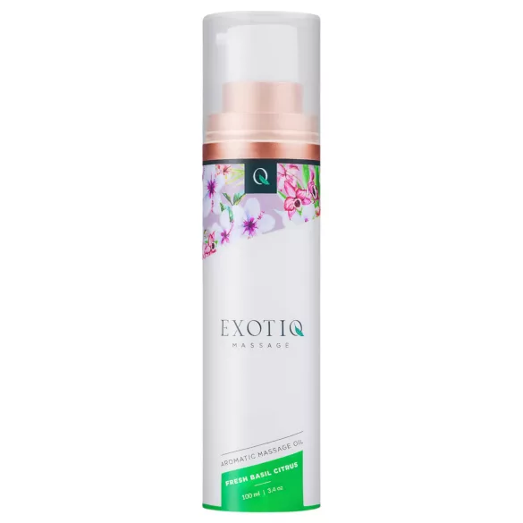 Exotiq - huile de massage parfumée basilic-citron (100ml)