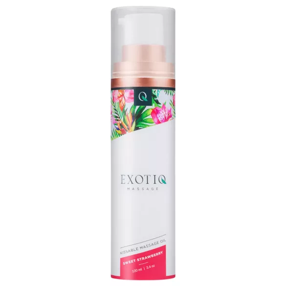 Exotiq - huile de massage parfumée - fraise - 100ml