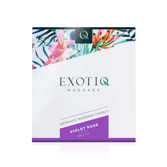 Exotiq - bougie de massage parfumée - rose - 200g