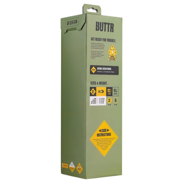 BUTTR - gode fisting ventouse - double - silicone noir