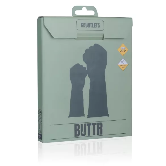 BUTTR - Gants fisting latex - noir