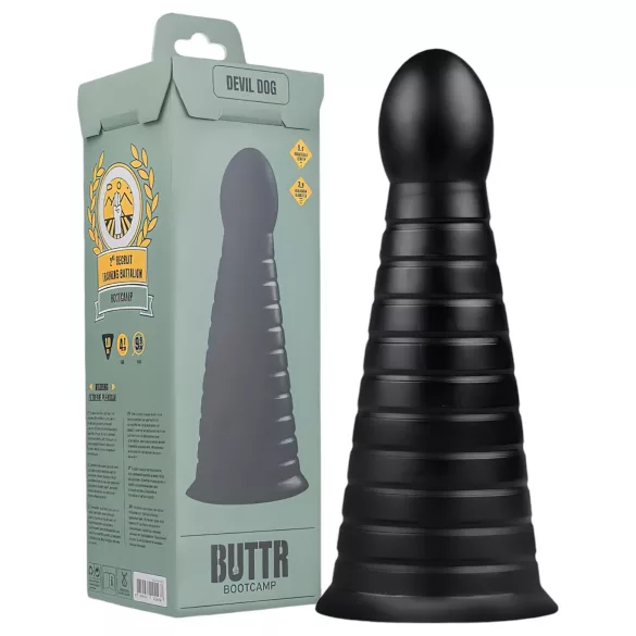 BUTTR Devil Dog - gode avec ventouse - noir