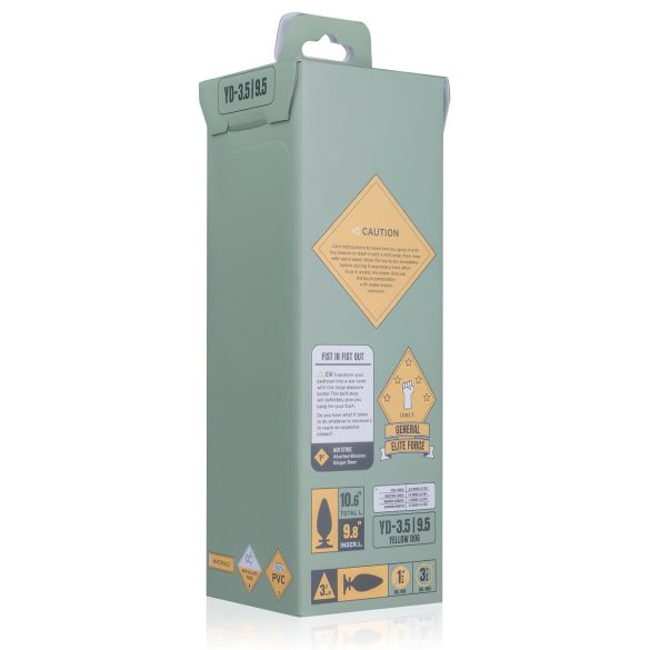 BUTTR Yellow Dog - gode ceinture ventouse - noir