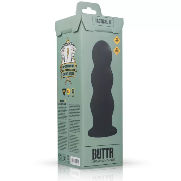 BUTTR Tactical III - gode ceinture ventouse - noir