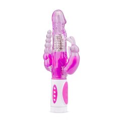   Easytoys - Vibromasseur lapin triple stimulation - silicone rose