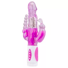 Easytoys Raving Rabbit - vibromasseur triple branches (rose)