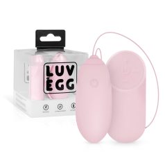 LUV EGG - œuf vibrant sans fil rechargeable - silicone rose