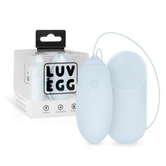   LUV EGG - œuf vibrant télécommandé rechargeable - silicone bleu