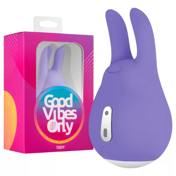Good Vibes Tedy - vibromasseur lapin rechargeable pour clitoris - violet
