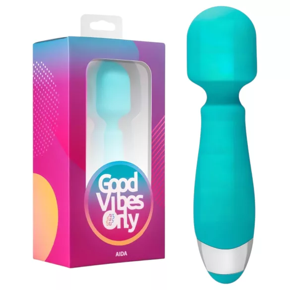 Good Vibes Aida - vibromasseur waterproof - silicone turquoise