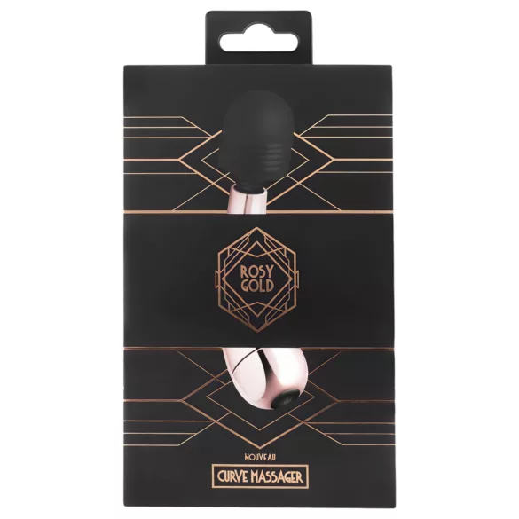 Rosy Gold - vibromasseur wand mini courbé - finition rose gold