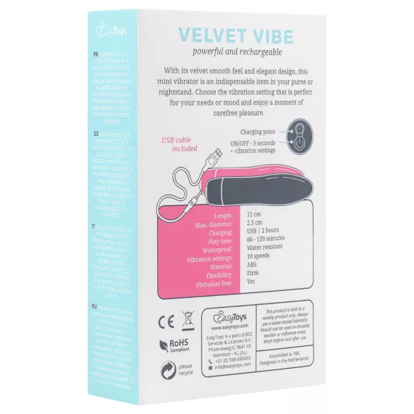 Easytoys - vibromasseur wand rechargeable - silicone noir