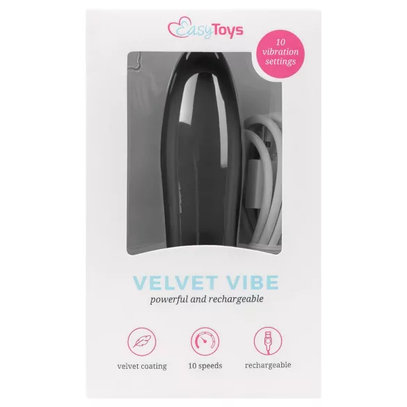 Easytoys - vibromasseur wand rechargeable - silicone noir