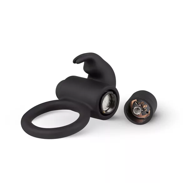 EasyToys Bunny - anneau pénien vibrant - silicone noir