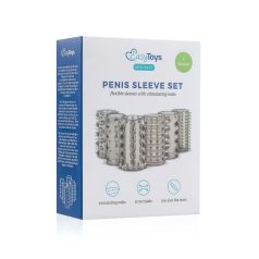 Easytoys - Set de gaines pénis - silicone gris - 6 pièces