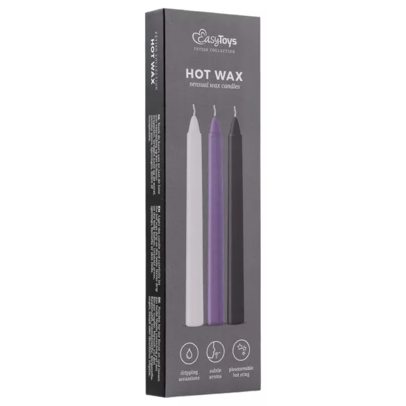 Sensual Hot Wax - Bougie de massage BDSM - Coffret 3 pièces