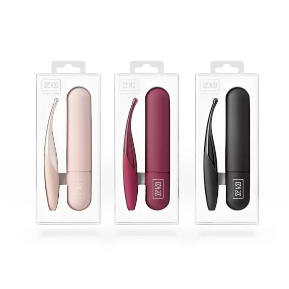 Senzi - stimulateur clitoridien rechargeable étanche - silicone rouge