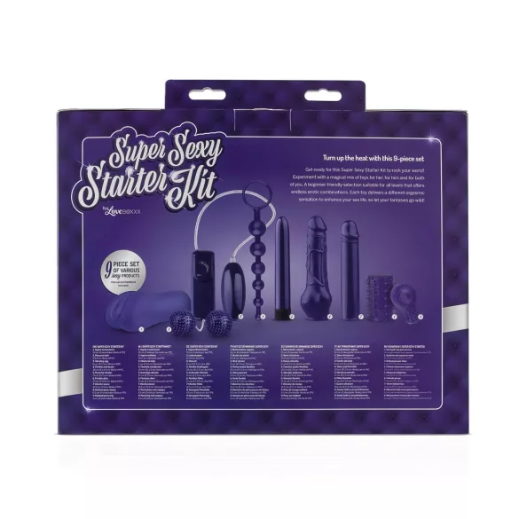 LoveBoxxx - coffret sextoys vibrant - 9 pièces