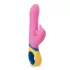 PMV20 - vibromasseur rabbit rotatif avec bras clitoridien - silicone rose
