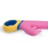 PMV20 - vibromasseur rabbit rotatif avec bras clitoridien - silicone rose