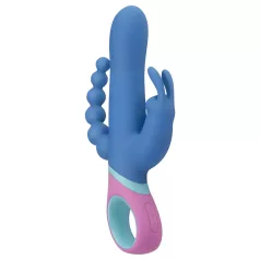   PMV20 Vice Double - vibromasseur triple stimulation rotatif - silicone bleu