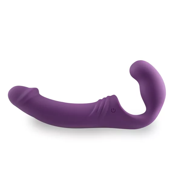 Easytoys - gode ceinture vibrant rechargeable sans harnais - violet