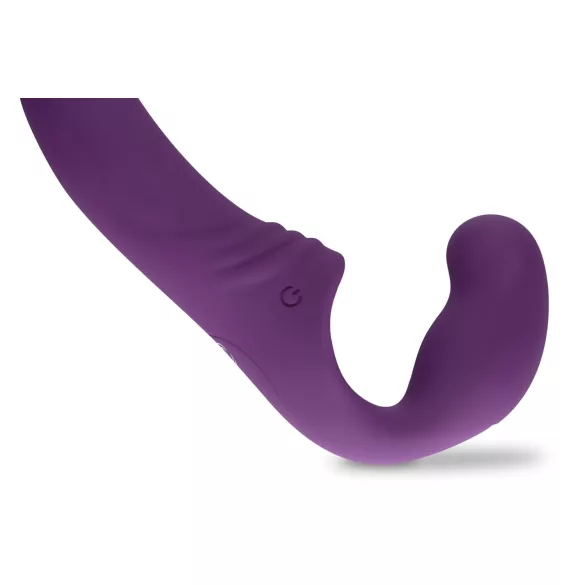 Easytoys - gode ceinture vibrant rechargeable sans harnais - violet