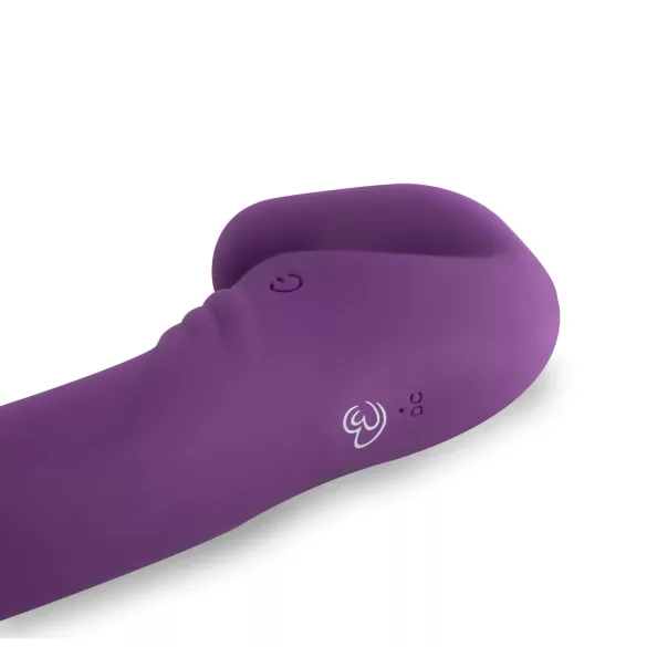 Easytoys - gode ceinture vibrant rechargeable sans harnais - violet