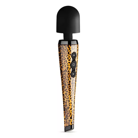 Panthra Shaka Wand - vibromasseur sans fil - motif léopard noir
