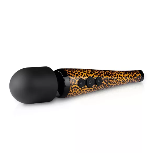 Panthra Shaka Wand - vibromasseur sans fil - motif léopard noir