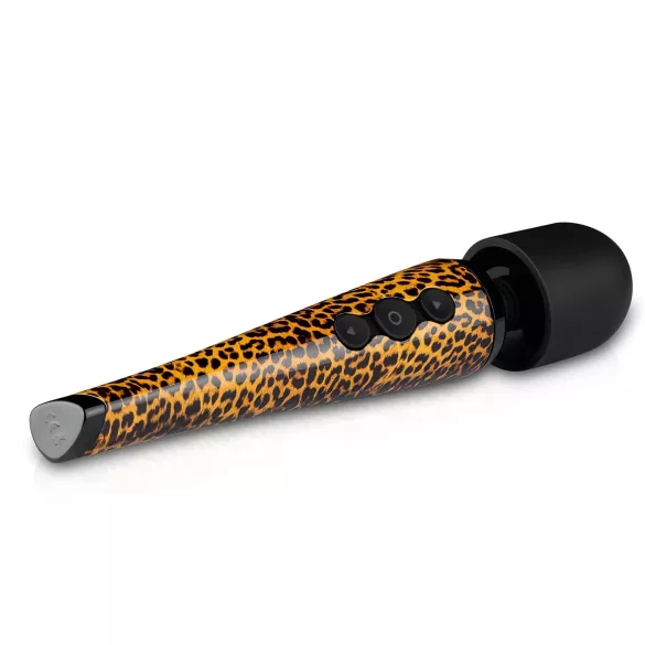 Panthra Shaka Wand - vibromasseur sans fil - motif léopard noir