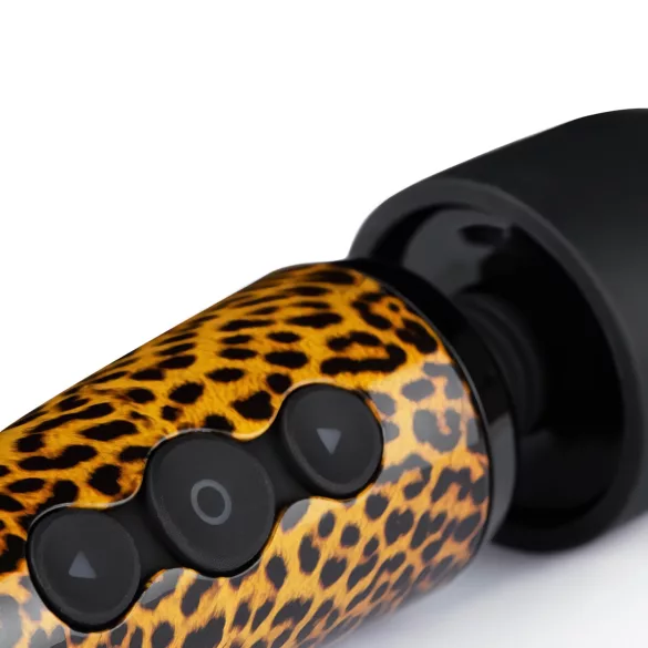 Panthra Shaka Wand - vibromasseur sans fil - motif léopard noir