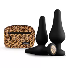 Panthra Kesia - set de plugs anaux 3 pièces - silicone noir