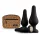 Panthra Kesia - set de plugs anaux 3 pièces - silicone noir