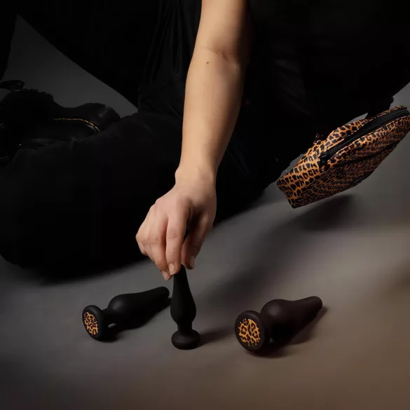 Panthra Kesia - set de plugs anaux 3 pièces - silicone noir
