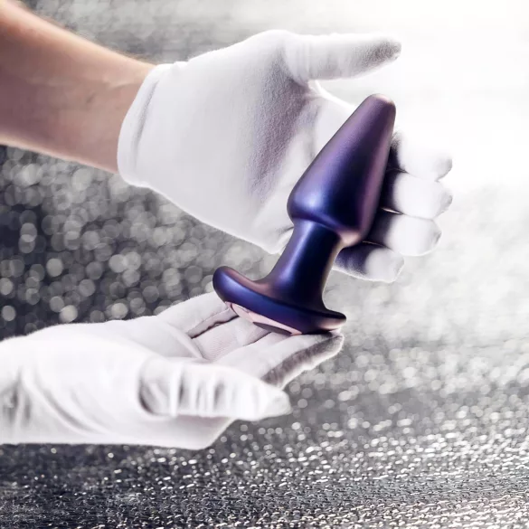 Hueman Meteoroid - gode anal vibrant rotatif perles télécommandé - violet