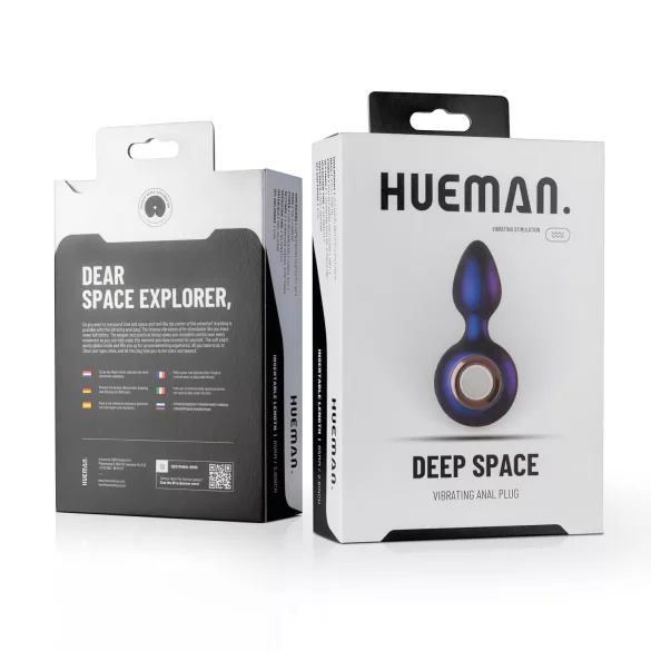 Hueman Deep Space - vibromasseur anal rechargeable - silicone violet