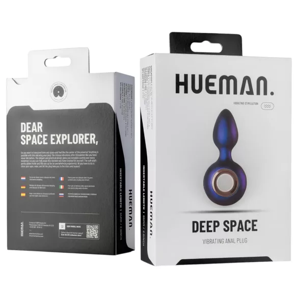 Hueman Deep Space - vibromasseur anal rechargeable - silicone violet