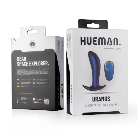 Hueman Uranus - vibromasseur anal télécommandé rechargeable - silicone violet