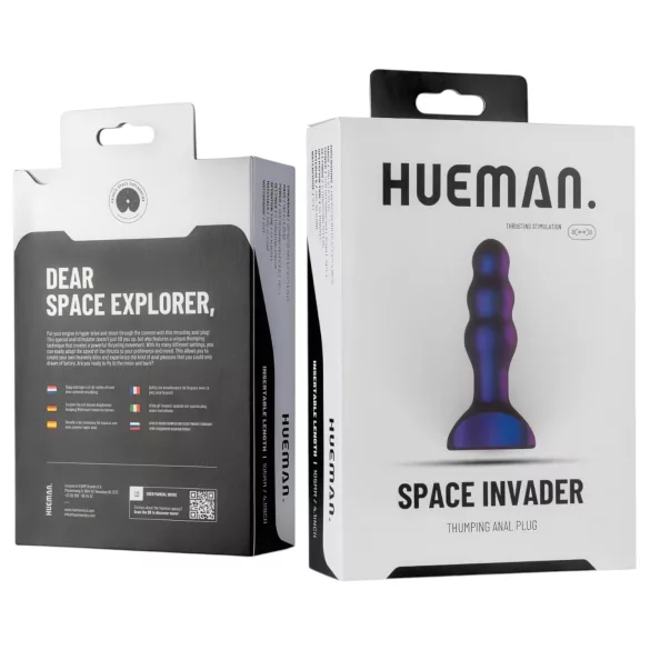 Hueman Space Inveder - vibromasseur anal rechargeable (violet)