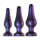 Hueman Comets - coffret plugs anaux silicone - 3 pièces - violet