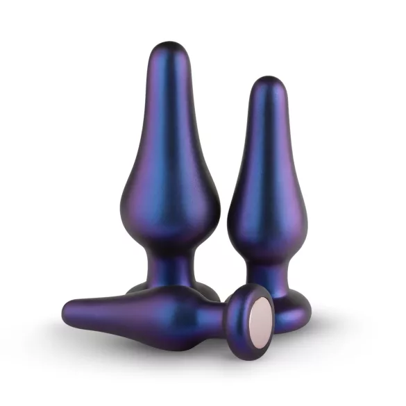 Hueman Comets - coffret plugs anaux silicone - 3 pièces - violet