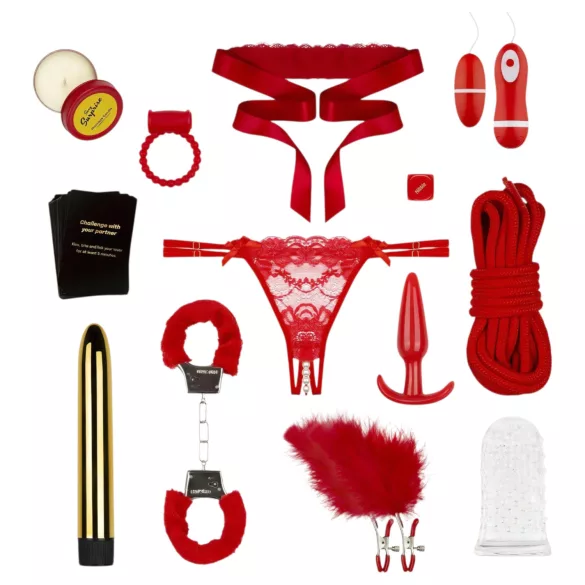 LoveBoxxx - œuf surprise sexy - coffret 14 pièces avec vibromasseur