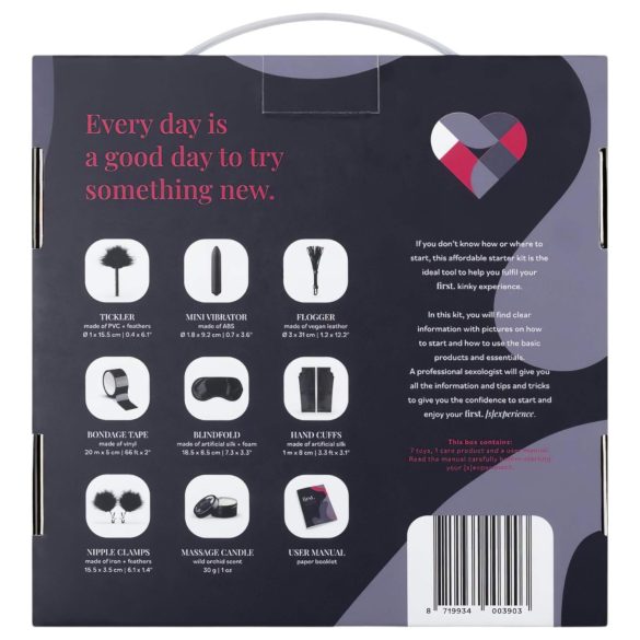 First. Coffret BDSM débutant coquin (8 pièces)