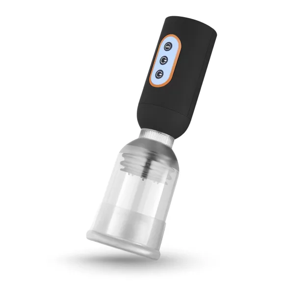 CRUIZR CS07 - pompe à pénis vibrante rechargeable - noir transparent
