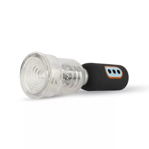 CRUIZR CS07 - pompe à pénis vibrante rechargeable - noir transparent