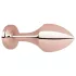 Rosy Gold - Plug anal - Pierre noire - métal rose gold