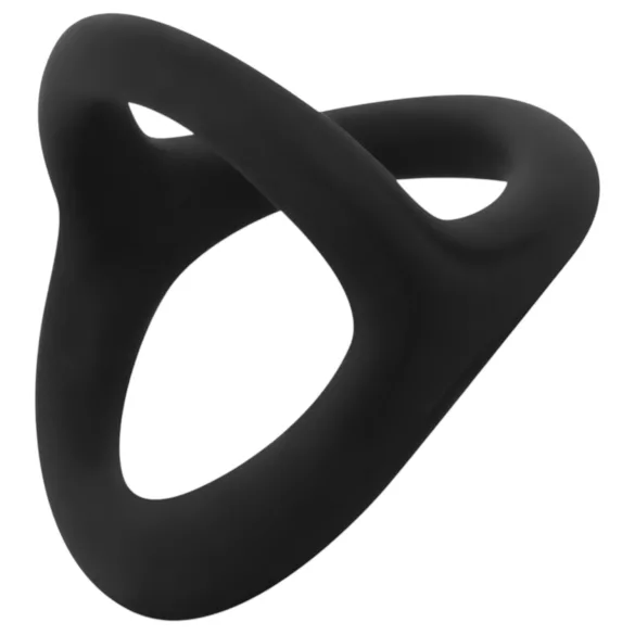Easytoys Desire Ring - anneau pénien et testiculaire flexible - silicone noir
